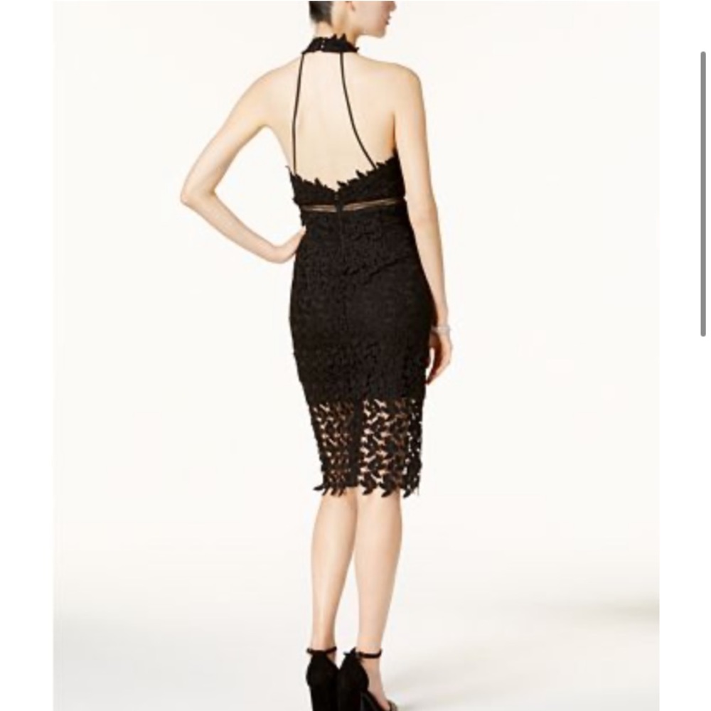 Bardot Gemma Lace Sheath Dress- black xs - Picture 2 of 4